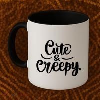 Cute And Creepy Halloween Funny Coffee Mug thumb 2