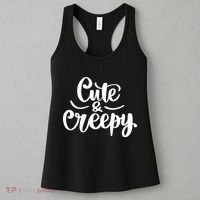 Cute And Creepy Halloween Funny Women's Tank Top thumb 3