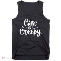 Cute And Creepy Halloween Funny Tank Top thumb 0