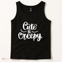 Cute And Creepy Halloween Funny Tank Top thumb 2