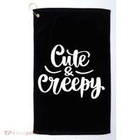 Cute And Creepy Halloween Funny Golf Towel thumb 0