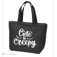 Cute And Creepy Halloween Funny Tote Bag thumb 3