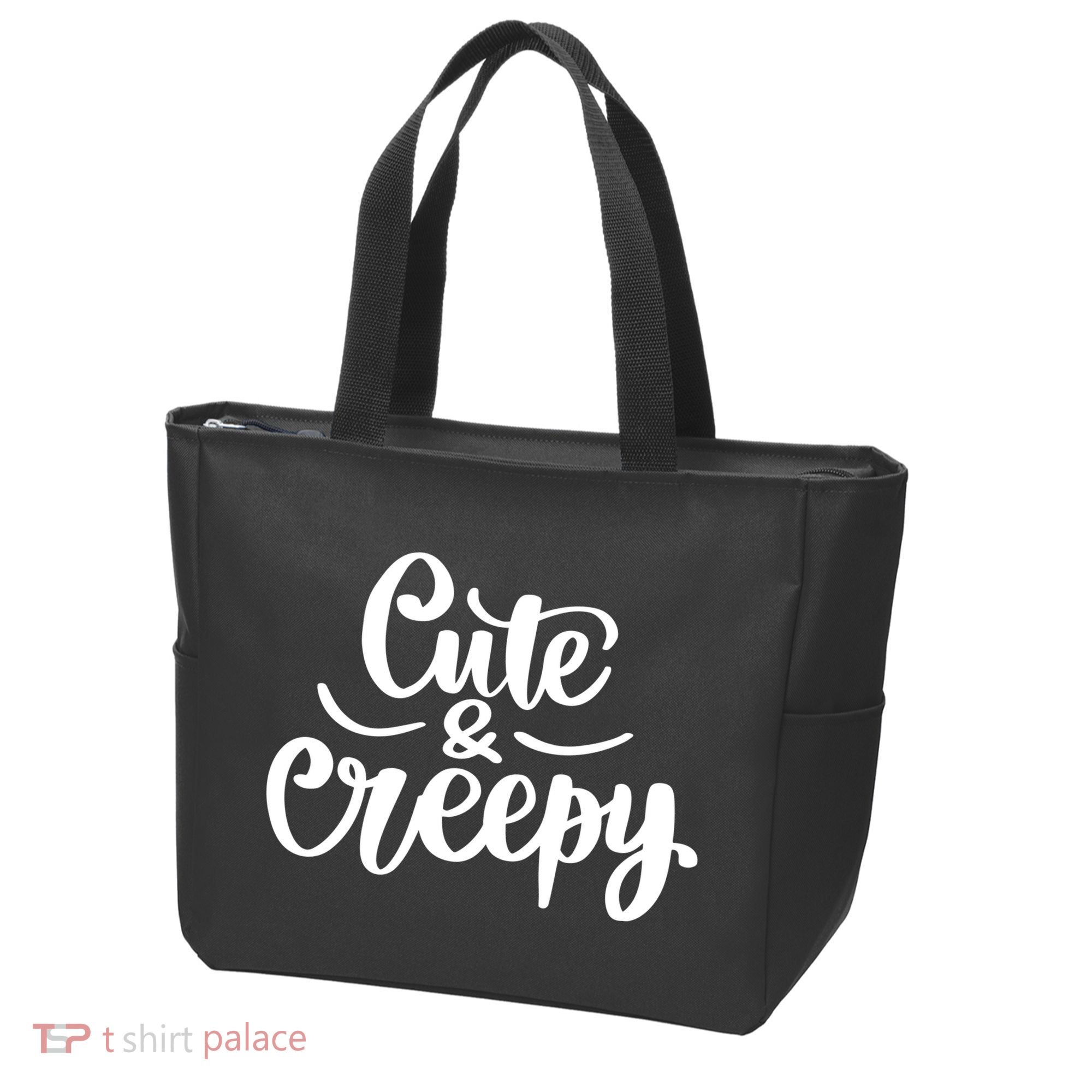 Cute And Creepy Halloween Funny Tote Bag