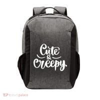 Cute And Creepy Halloween Funny Vector Backpack thumb 0
