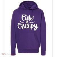 Cute And Creepy Halloween Funny Hoodie thumb 0