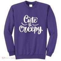 Cute And Creepy Halloween Funny Sweatshirt thumb 0