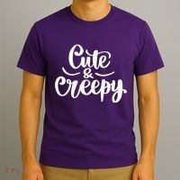 Cute And Creepy Halloween Funny T-Shirt thumb 3