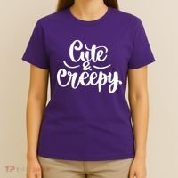 Cute And Creepy Halloween Funny T-Shirt thumb 4