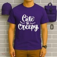 Cute And Creepy Halloween Funny T-Shirt thumb 6