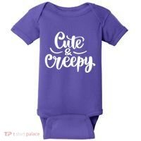 Cute And Creepy Halloween Funny Baby Bodysuit thumb 0
