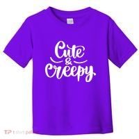 Cute And Creepy Halloween Funny Toddler T-Shirt thumb 0