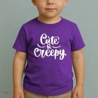 Cute And Creepy Halloween Funny Toddler T-Shirt thumb 2