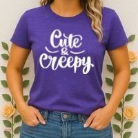 Cute And Creepy Halloween Funny Women's T-Shirt thumb 2