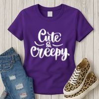 Cute And Creepy Halloween Funny Women's T-Shirt thumb 3