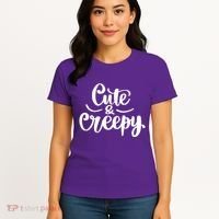 Cute And Creepy Halloween Funny Women's T-Shirt thumb 4