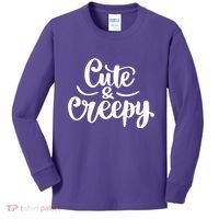 Cute And Creepy Halloween Funny Kids Long Sleeve Shirt thumb 0