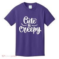 Cute And Creepy Halloween Funny Kids T-Shirt thumb 0