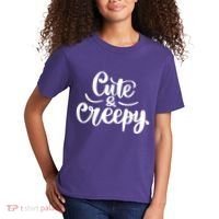 Cute And Creepy Halloween Funny Kids T-Shirt thumb 2