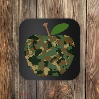 Camouflage Apple Coaster