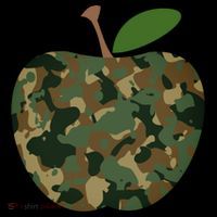 Camouflage Apple Coaster thumb 2