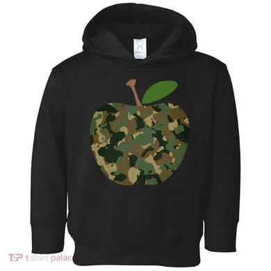 Camouflage Apple Toddler Hoodie
