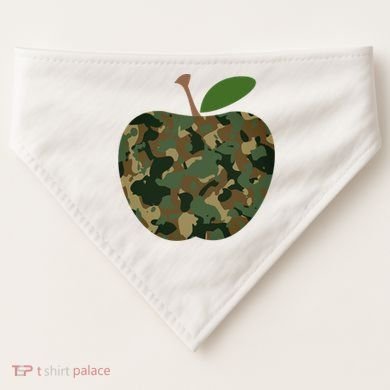 Camouflage Apple USA-Made Doggie Bandana