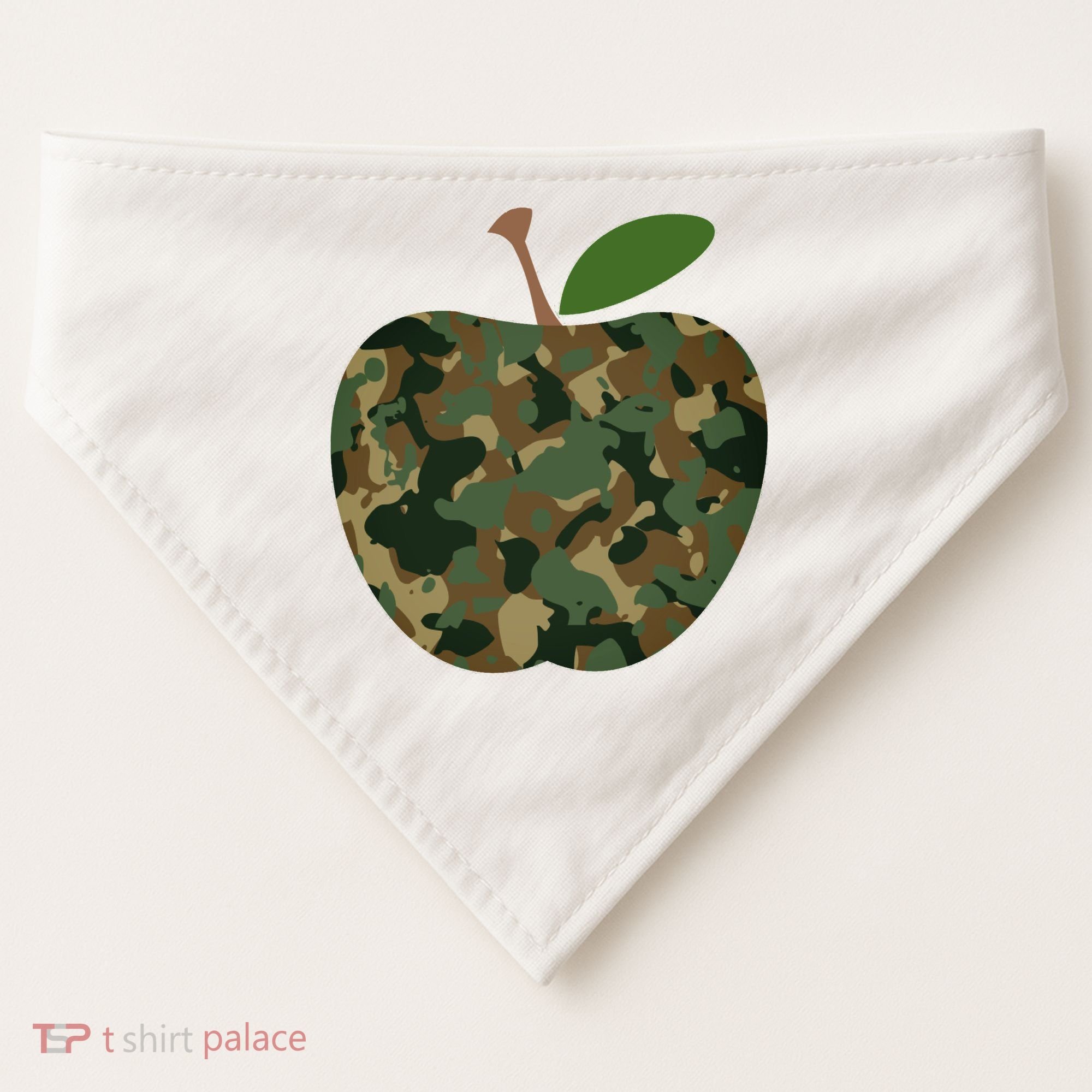 Camouflage Apple USA-Made Doggie Bandana