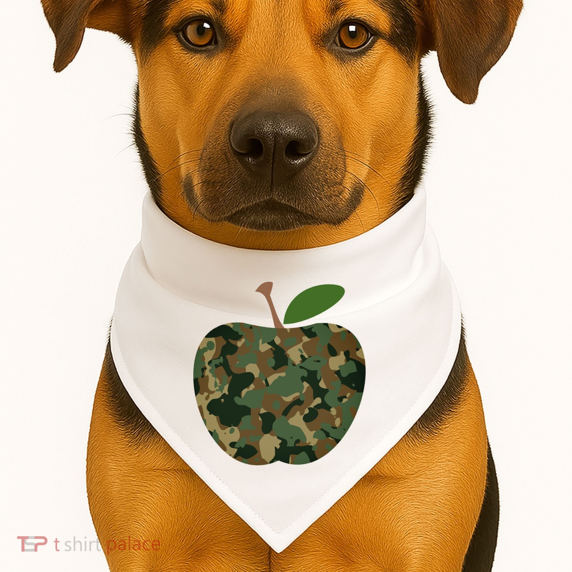 Camouflage Apple USA-Made Doggie Bandana