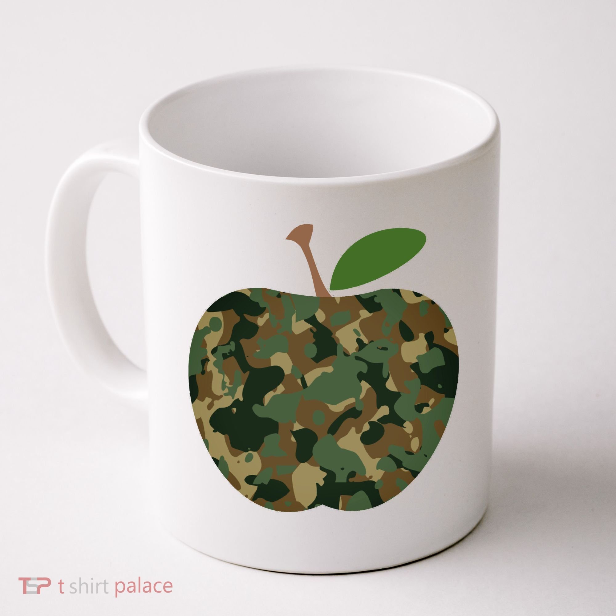 Camouflage Apple Coffee Mug
