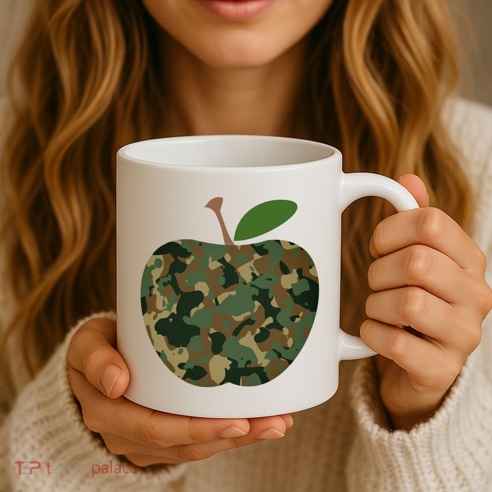 Camouflage Apple Coffee Mug