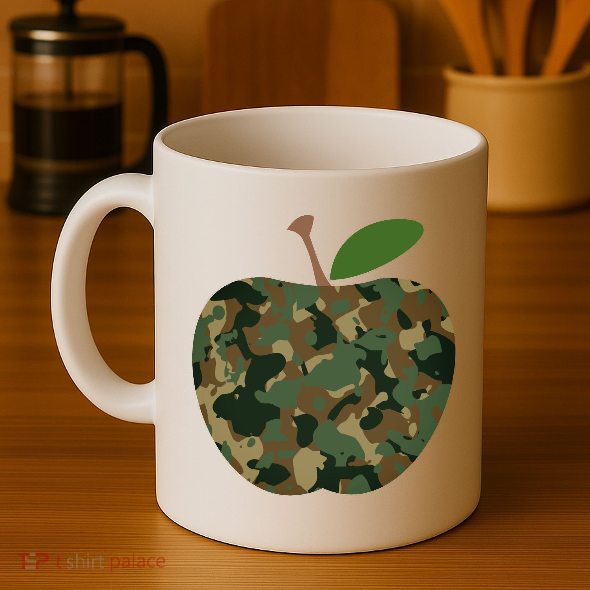 Camouflage Apple Coffee Mug
