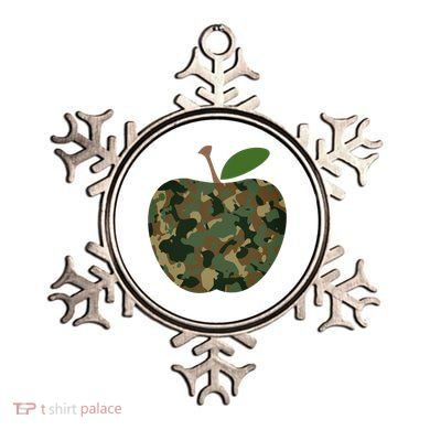 Camouflage Apple Ornament
