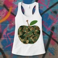 Camouflage Apple Women's Tank Top thumb 3