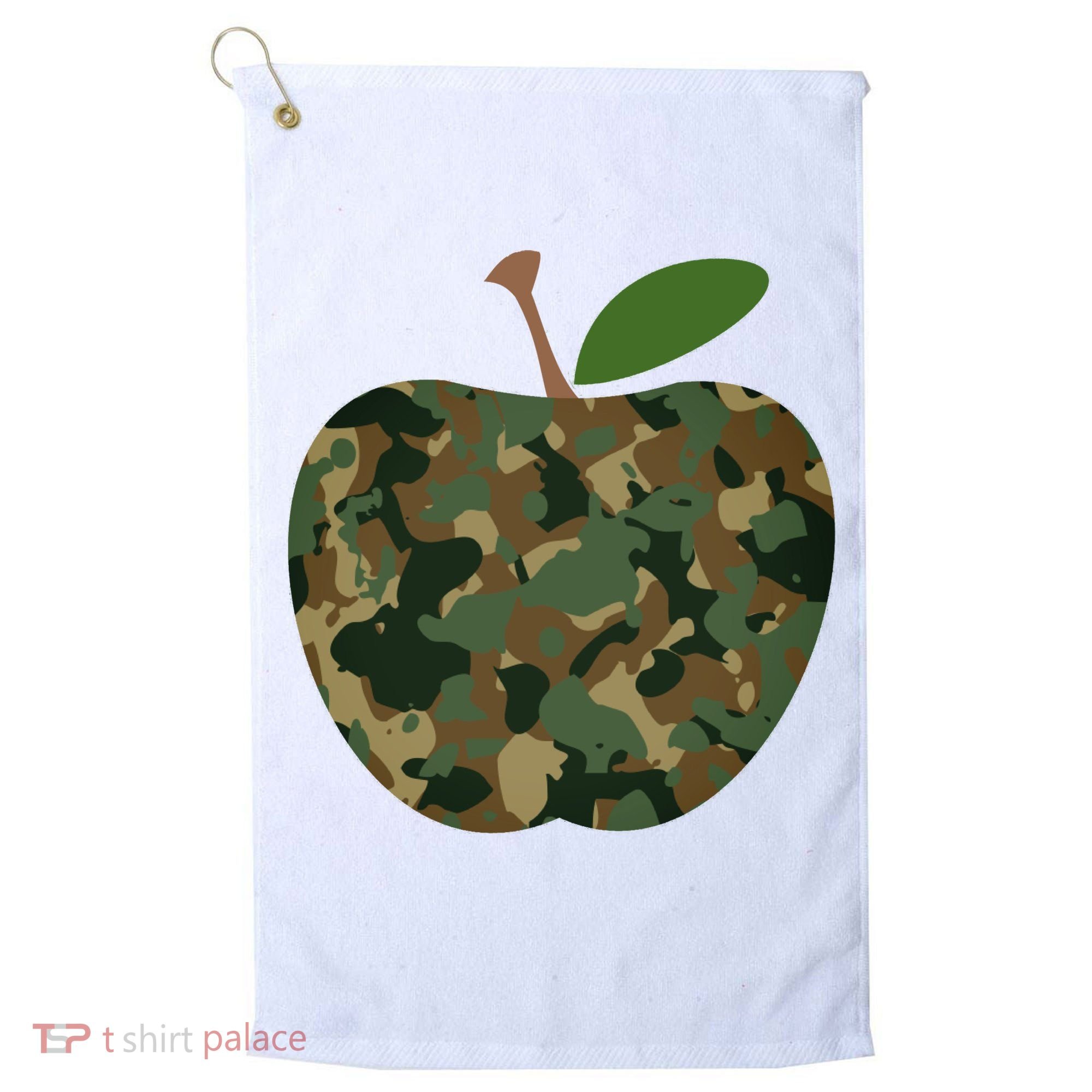 Camouflage Apple Golf Towel