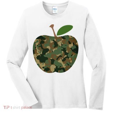 Camouflage Apple Women's Long Sleeve Shirt