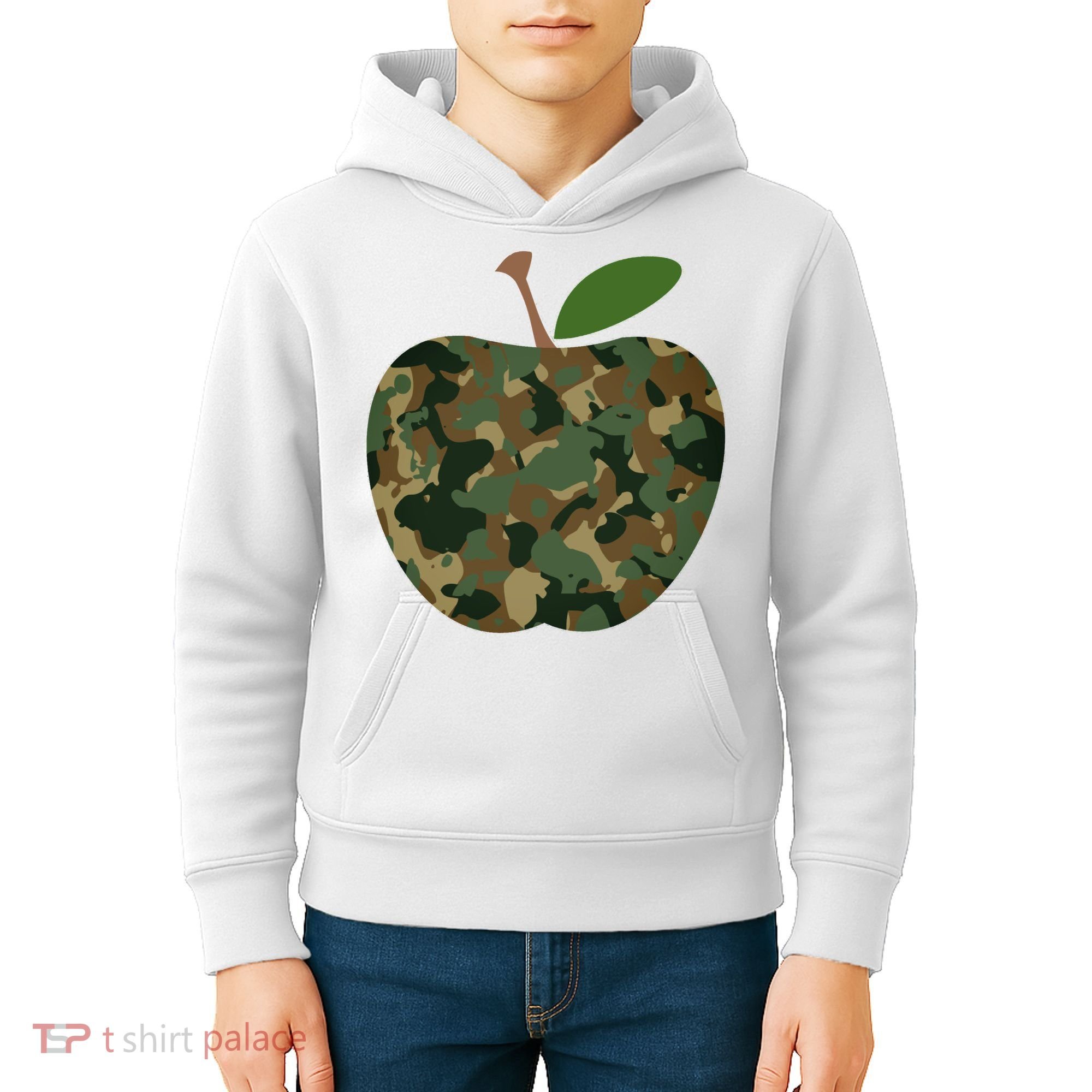 Camouflage Apple Kids Hoodie