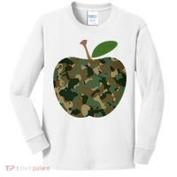 Camouflage Apple Kids Long Sleeve Shirt thumb 0