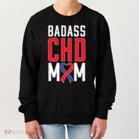 Chd Awareness Congenital Heart Chd Mom Ribbon Cute Gift Women's Sweatshirt thumb 0
