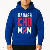 Chd Awareness Congenital Heart Chd Mom Ribbon Cute Gift Hoodie thumb 2