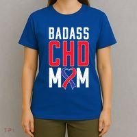 Chd Awareness Congenital Heart Chd Mom Ribbon Cute Gift T-Shirt thumb 4
