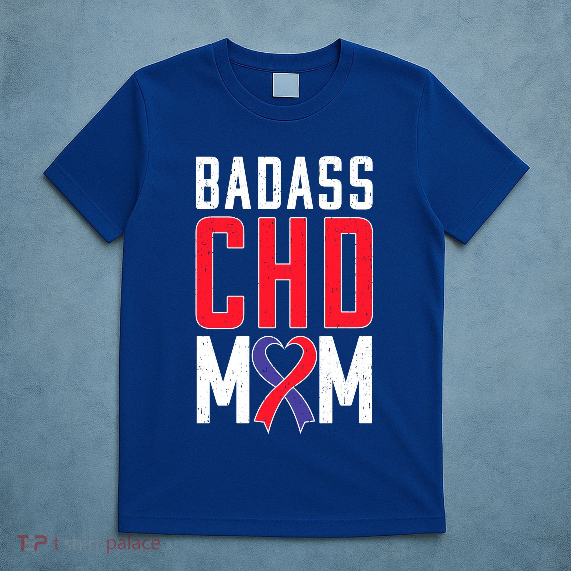 Chd Awareness Congenital Heart Chd Mom Ribbon Cute Gift T-Shirt