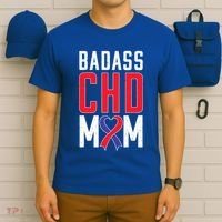 Chd Awareness Congenital Heart Chd Mom Ribbon Cute Gift T-Shirt thumb 6