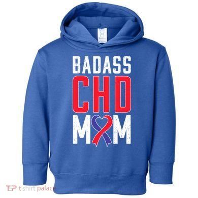 Chd Awareness Congenital Heart Chd Mom Ribbon Cute Gift Toddler Hoodie