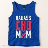 Chd Awareness Congenital Heart Chd Mom Ribbon Cute Gift Tank Top thumb 2