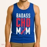 Chd Awareness Congenital Heart Chd Mom Ribbon Cute Gift Tank Top thumb 3
