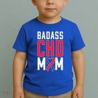 Chd Awareness Congenital Heart Chd Mom Ribbon Cute Gift Toddler T-Shirt thumb 2