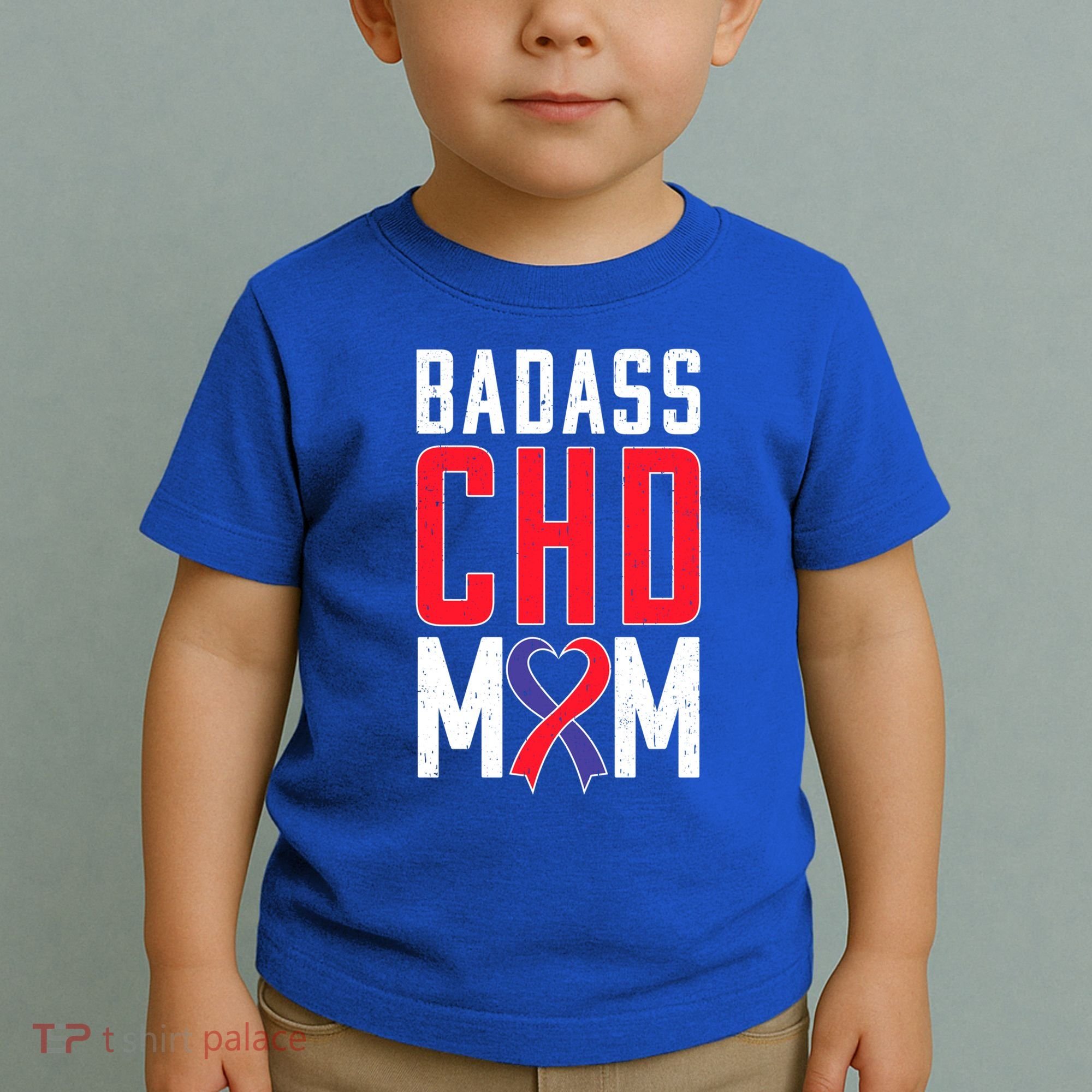Chd Awareness Congenital Heart Chd Mom Ribbon Cute Gift Toddler T-Shirt