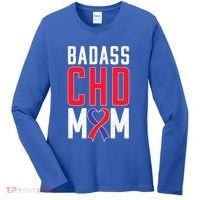 Chd Awareness Congenital Heart Chd Mom Ribbon Cute Gift Women's Long Sleeve Shirt thumb 0