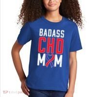 Chd Awareness Congenital Heart Chd Mom Ribbon Cute Gift Kids T-Shirt thumb 2