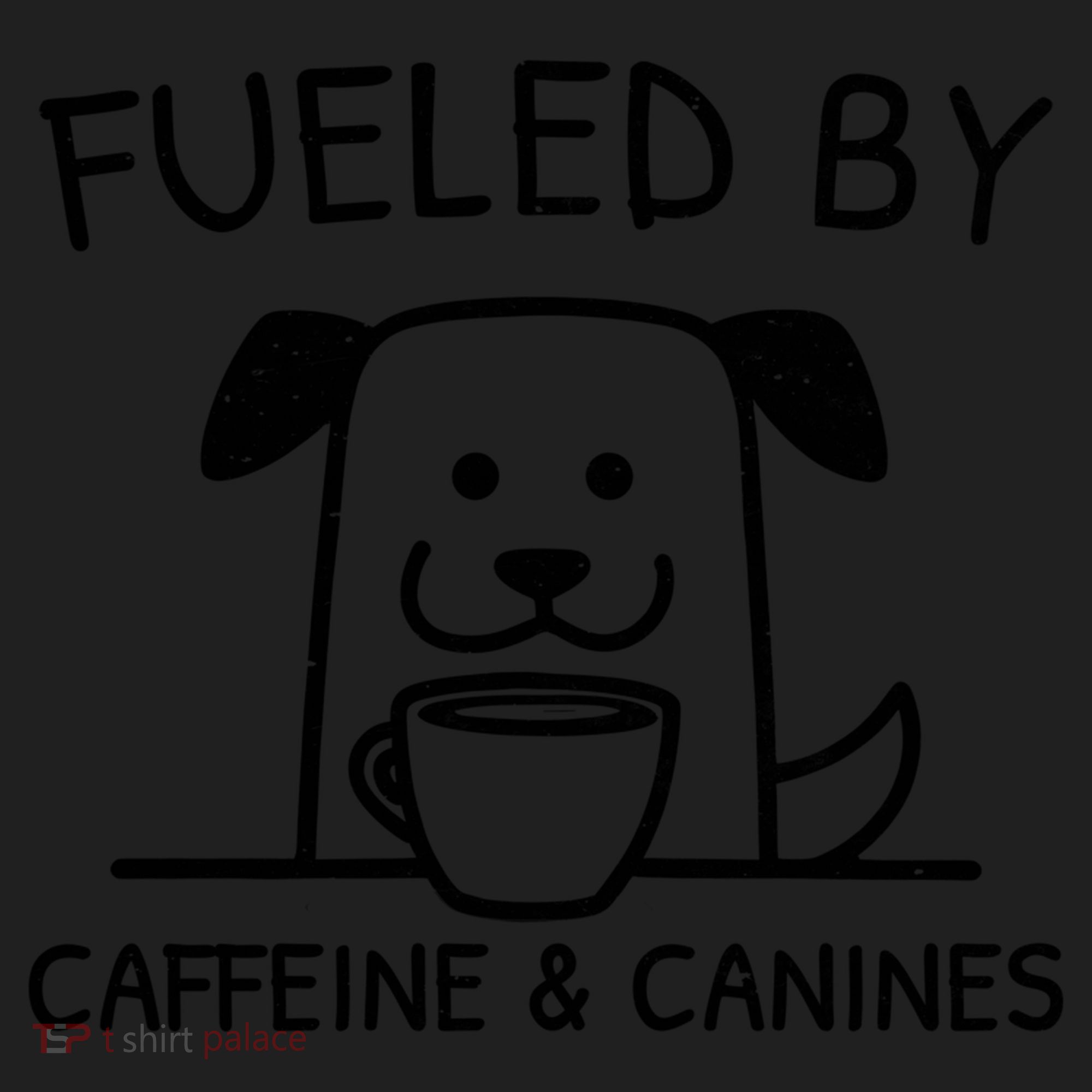 Caffeine And Canines Funny Coffee Dog Lover Morning  Women's Sweatshirt